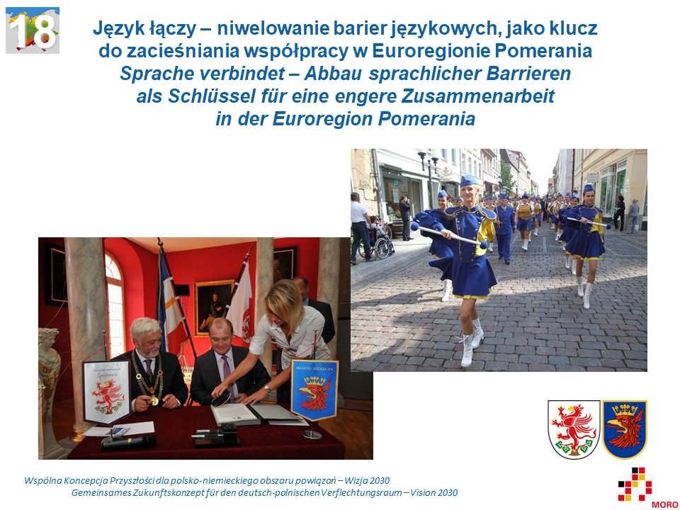 Język łączy – niwelowanie barier językowych, jako klucz do zacieśniania współpracy w Euroregionie Pomerania / Sprache verbindet – Abbau sprachlicher Barrieren als Schlüssel für eine engere Zusammenarbeit in der Euroregion Pomerania