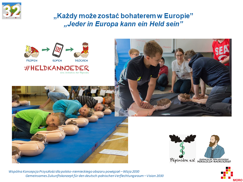„Każdy może zostać bohaterem w Europie” / „Jeder in Europa kann ein Held sein”
